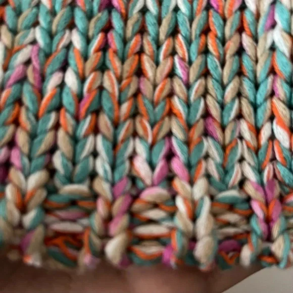 For The REPUBLIC Women’s Multicolor Handmade Knitted Cropped Tank Top Size US M - Picture 10 of 16